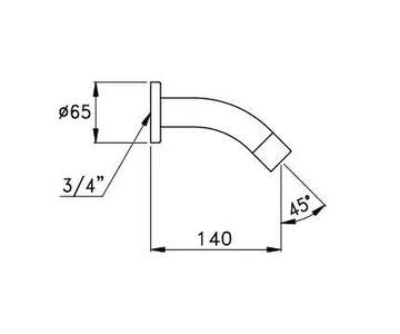 BAMBOO 0-250 - Wall-mounted bathtub spout by RUBINETTERIE STELLA - view 3